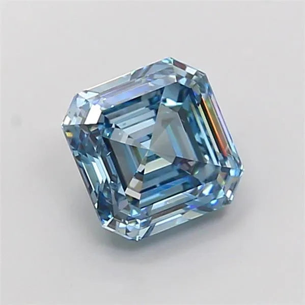 2.11ct Asscher Lab Grown Diamond (Colour Fancy Intense Blue, Clarity VS1, IGI Certified)