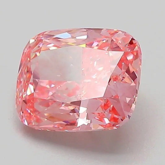 2.18ct Cushion modified Lab Grown Diamond (Colour Fancy Vivid Pink, Clarity VVS2, IGI Certified)
