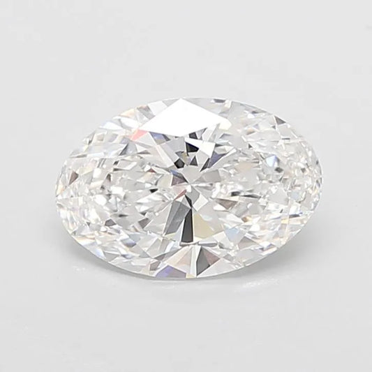 2.50ct Oval Lab Grown Diamond (Colour D, Clarity IF, IGI Certified)