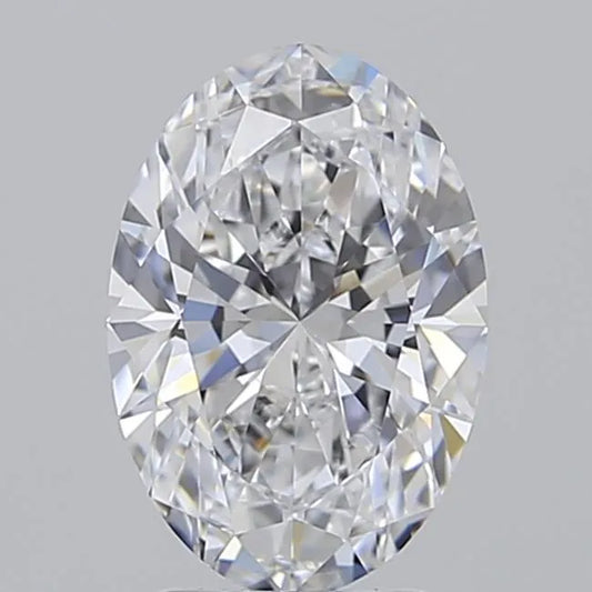2.50ct Oval Lab Grown Diamond (Colour D, Clarity IF, IGI Certified)