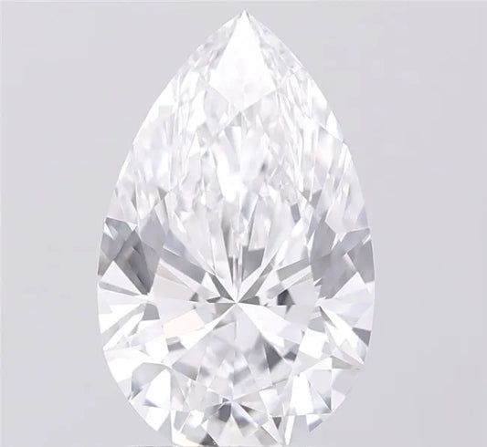 2.50ct Pear Lab Grown Diamond (Colour D, Clarity VVS2, IGI Certified)