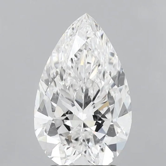 2.52ct Pear Lab Grown Diamond (Colour D, Clarity VVS2, IGI Certified)