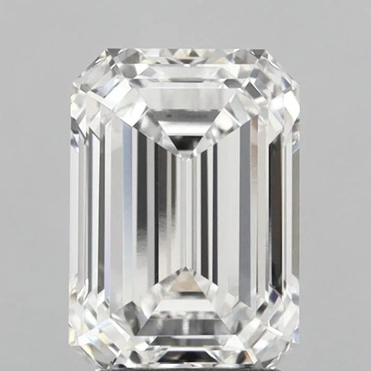 2.55ct Emerald Lab Grown Diamond (Colour D, Clarity VVS2, IGI Certified)