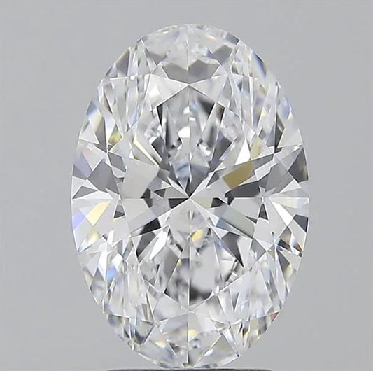 2.56ct Oval Lab Grown Diamond (Colour D, Clarity IF, IGI Certified)