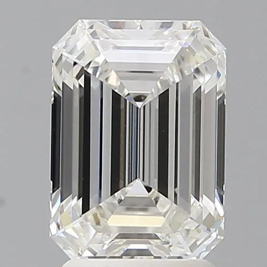 2.58ct Emerald Lab Grown Diamond (Colour F, Clarity VVS2, IGI Certified)