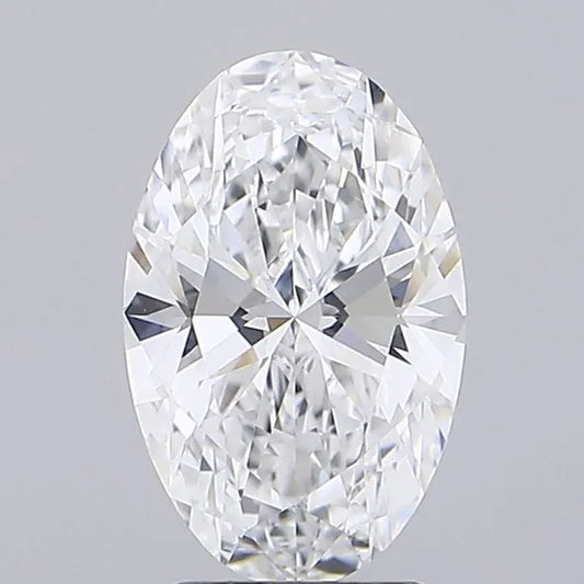 2.70ct Oval Lab Grown Diamond (Colour D, Clarity VVS2, IGI Certified)