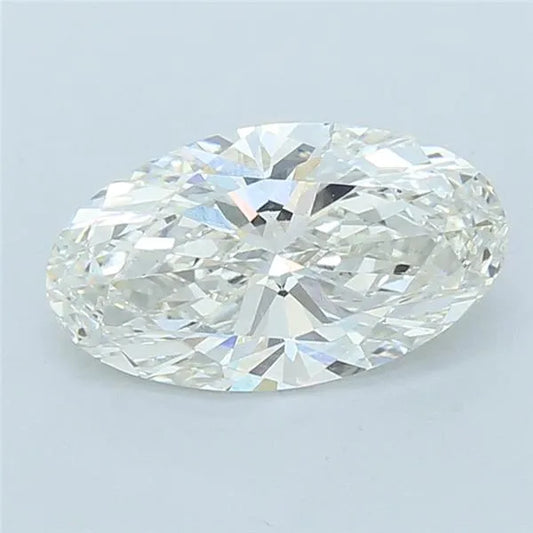 2.71ct Oval Lab Grown Diamond (Colour G, Clarity VVS2, IGI Certified)