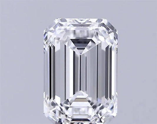 2.90ct Emerald Lab Grown Diamond (Colour D, Clarity VVS1, IGI Certified)