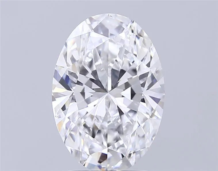 3.31ct Oval Lab Grown Diamond (Colour D, Clarity VVS2, IGI Certified)