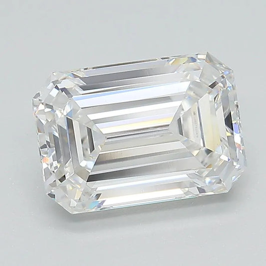 3.06ct Emerald Lab Grown Diamond (Colour F, Clarity VVS2, IGI Certified)