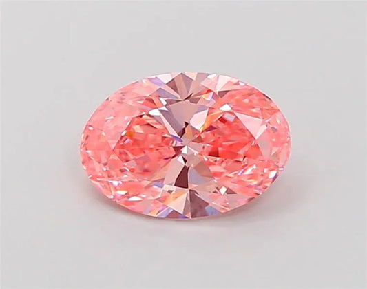 1.19ct Oval Lab Grown Diamond (Colour Fancy Vivid Pink, Clarity VS1, IGI Certified)
