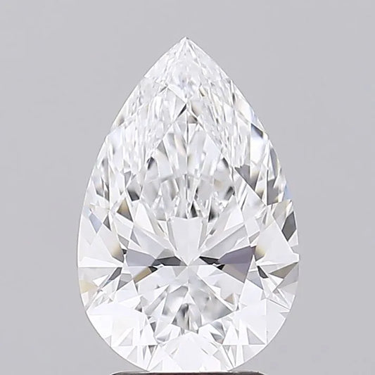 2.04ct Pear Lab Grown Diamond (Colour D, Clarity VVS1, IGI Certified)