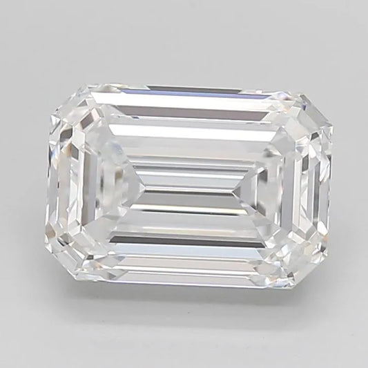 3.01ct Emerald Lab Grown Diamond (Colour D, Clarity VVS1, Cut EX, IGI Certified)