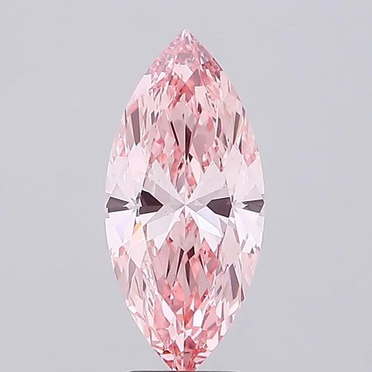 4.07ct Marquise Lab Grown Diamond (Colour Fancy Vivid Pink, Clarity VS1, IGI Certified)