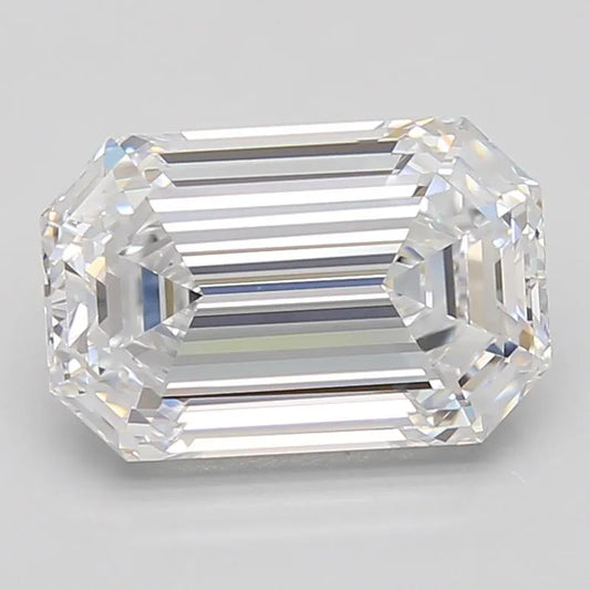2.78ct Emerald Lab Grown Diamond (Colour D, Clarity VVS1, GIA Certified)