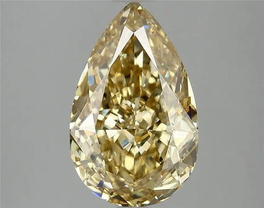 3.01ct Pear Lab Grown Diamond (Colour Fancy Intense Yellow, Clarity VVS2, IGI Certified)