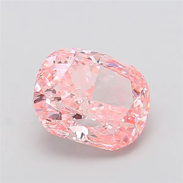 3.02ct Cushion modified Lab Grown Diamond (Colour Fancy Vivid Pink, Clarity VVS2, IGI Certified)