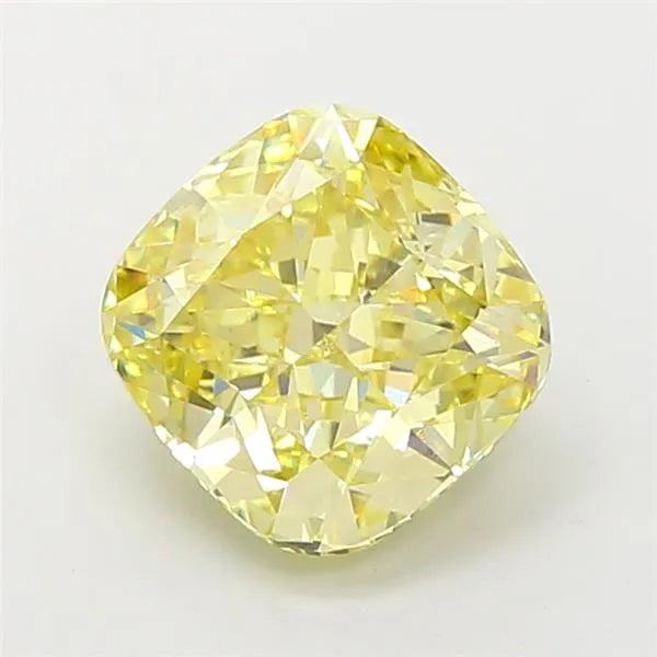 3.02ct Cushion modified Lab Grown Diamond (Colour Fancy Yellow, Clarity VS1, IGI Certified)