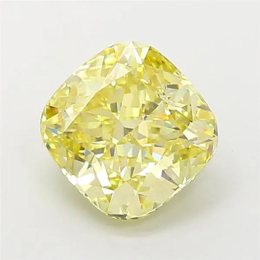 3.02ct Cushion modified Lab Grown Diamond (Colour Fancy Yellow, Clarity VS1, IGI Certified)