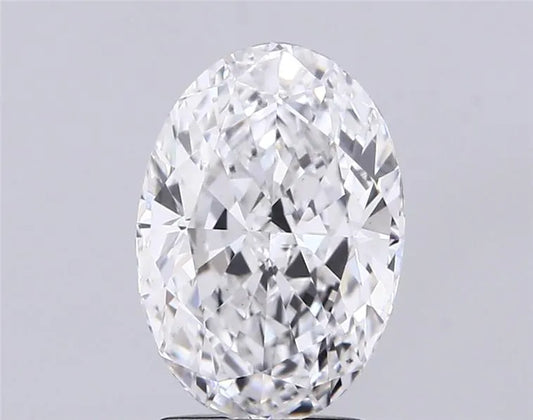 3.02ct Oval Lab Grown Diamond (Colour D, Clarity VS2, IGI Certified)
