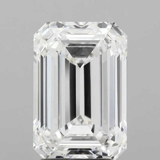 3.04ct emerald cut lab grown diamond, color D, clarity VS1.
