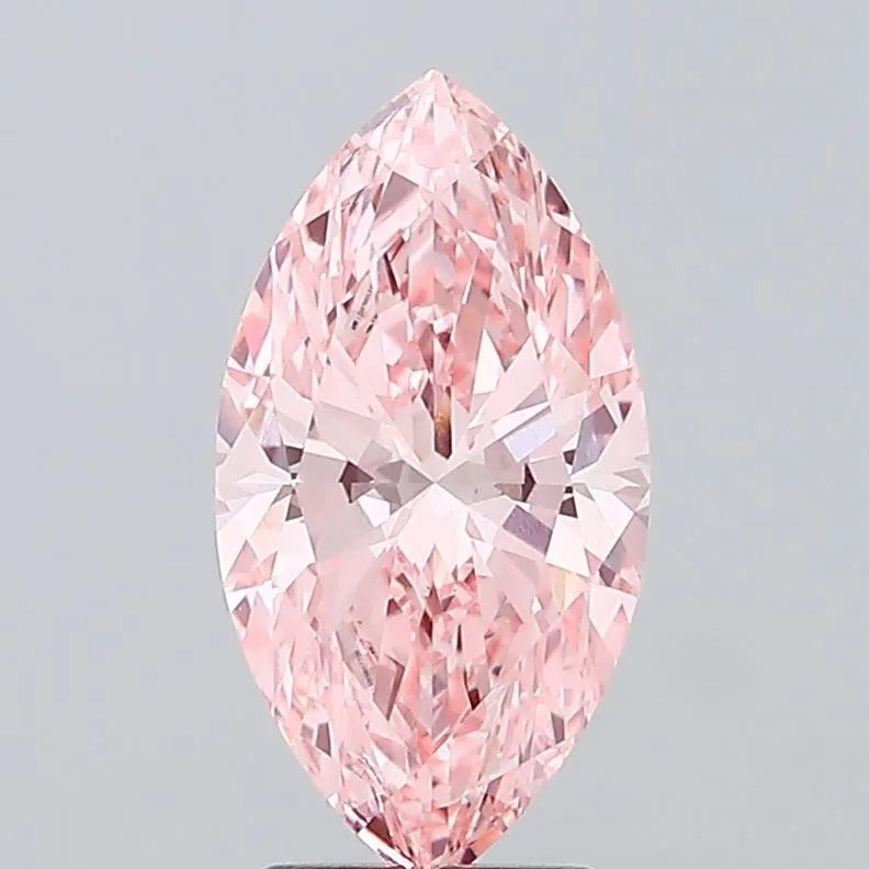 3.04ct Marquise Lab Grown Diamond (Colour Fancy Vivid Pink, Clarity VVS2, IGI Certified)