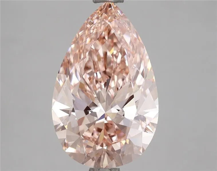 3.05ct Pear Lab Grown Diamond (Colour Fancy Intense Pink, Clarity VVS2, IGI Certified)