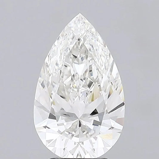 3.08ct Pear Lab Grown Diamond (Colour G, Clarity VVS2, IGI Certified)