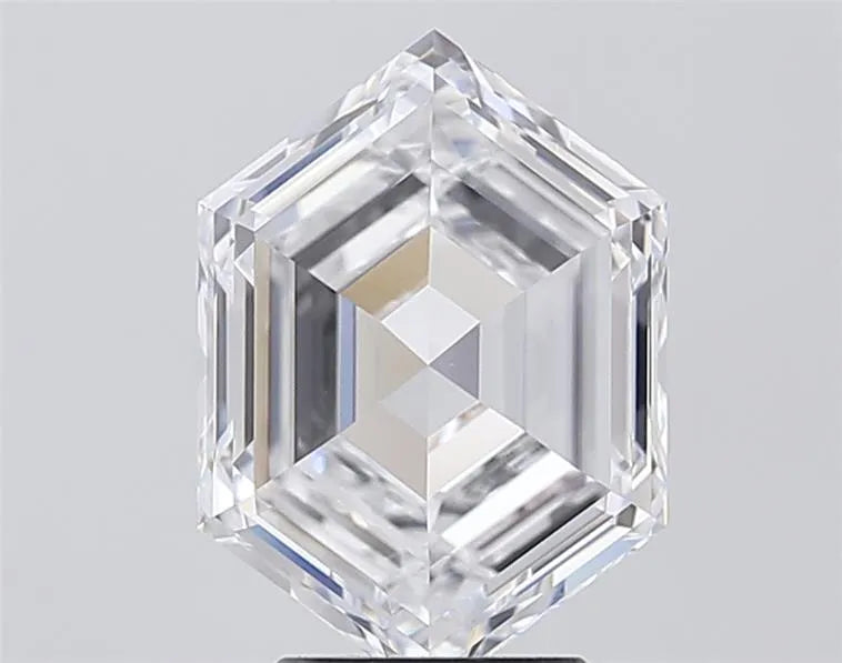 3.57ct Hexagonal Lab Grown Diamond (Colour D, Clarity VVS2, IGI Certified)