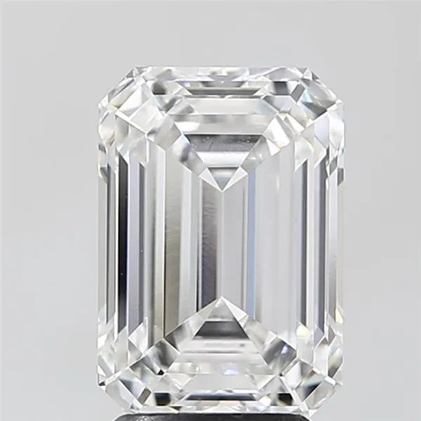 3.60 carat emerald cut lab grown diamond, color D, clarity VVS2.