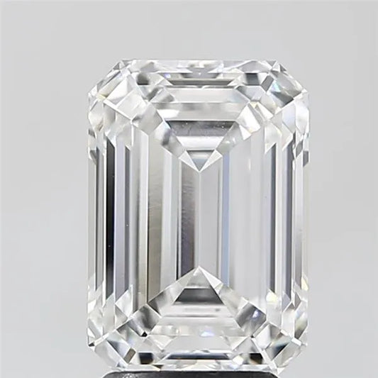 3.60 carat emerald cut lab grown diamond, color D, clarity VVS2.