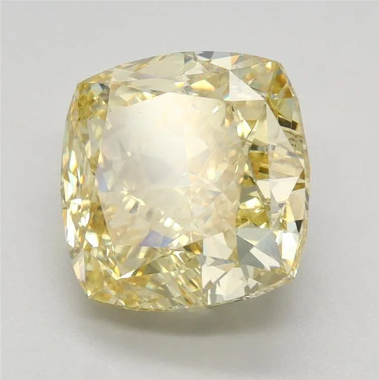 3.72ct Cushion modified Lab Grown Diamond (Colour Fancy Intense Yellow, Clarity VS1, IGI Certified)