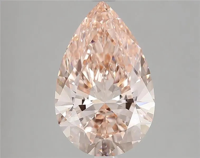 3.75ct Pear Lab Grown Diamond (Colour Fancy Vivid Pink, Clarity VVS2, IGI Certified)