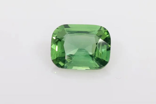 3.02ct Cushion Natural Sapphire (Colour Green, Clarity Eye Clean, Cut Faceted)