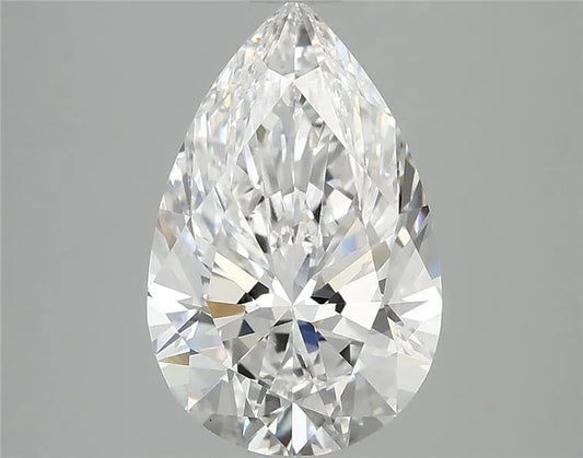 2.96ct Pear Lab Grown Diamond (Colour D, Clarity VVS2, IGI Certified)