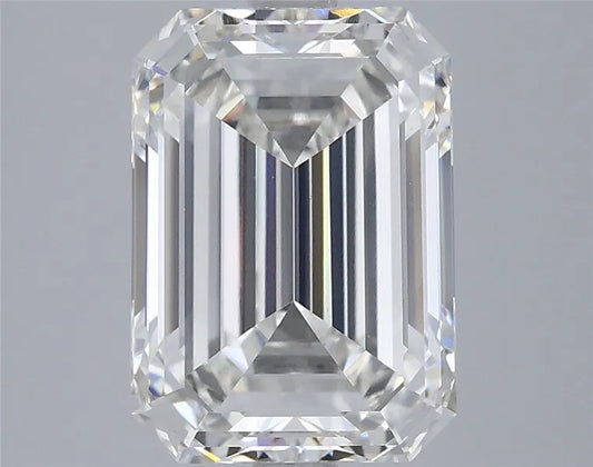 A 4.04 carat emerald cut lab grown diamond with VVS2 clarity.