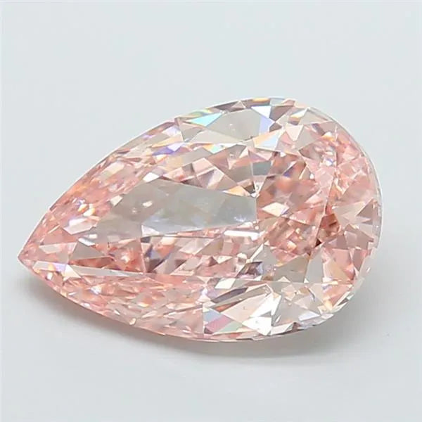 4.50ct Pear Lab Grown Diamond (Colour Fancy Intense Pink, Clarity VS2, IGI Certified)