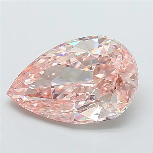 4.50ct Pear Lab Grown Diamond (Colour Fancy Intense Pink, Clarity VS2, IGI Certified)