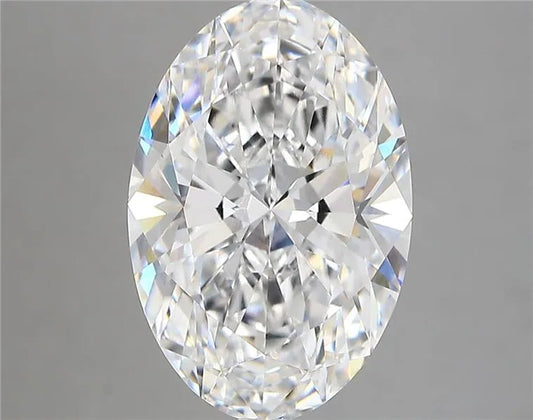 4.52ct Oval Lab Grown Diamond (Colour D, Clarity VVS2, IGI Certified)