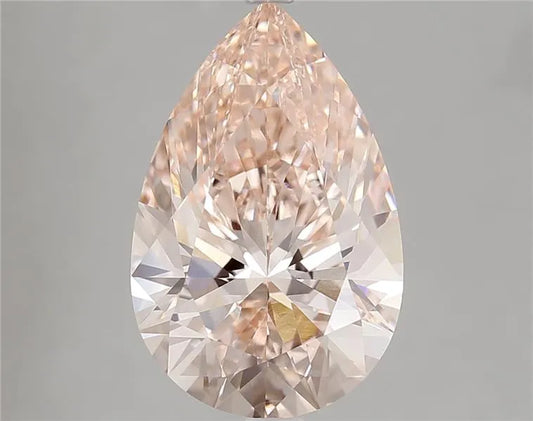 4.98ct Pear Lab Grown Diamond (Colour Fancy Intense Pink, Clarity VVS2, IGI Certified)