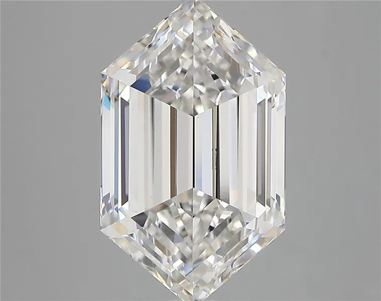 5.10ct Hexagonal Lab Grown Diamond (Colour E, Clarity VS1, IGI Certified)