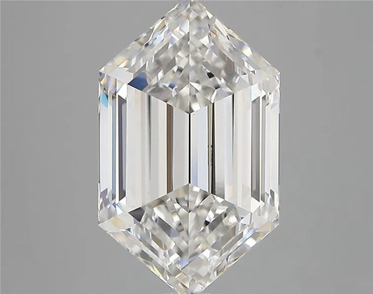 5.10ct Hexagonal Lab Grown Diamond (Colour E, Clarity VS1, IGI Certified)