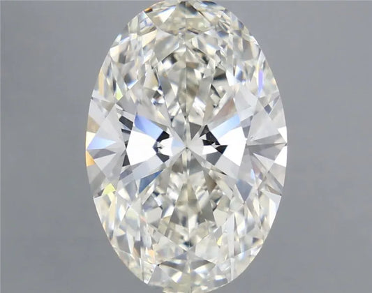 5.10ct Oval Lab Grown Diamond (Colour H, Clarity VVS2, IGI Certified)