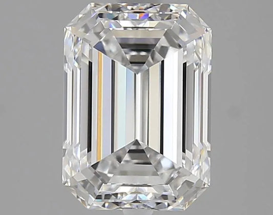 3.00ct Emerald Lab Grown Diamond (Colour D, Clarity VVS2, IGI Certified)