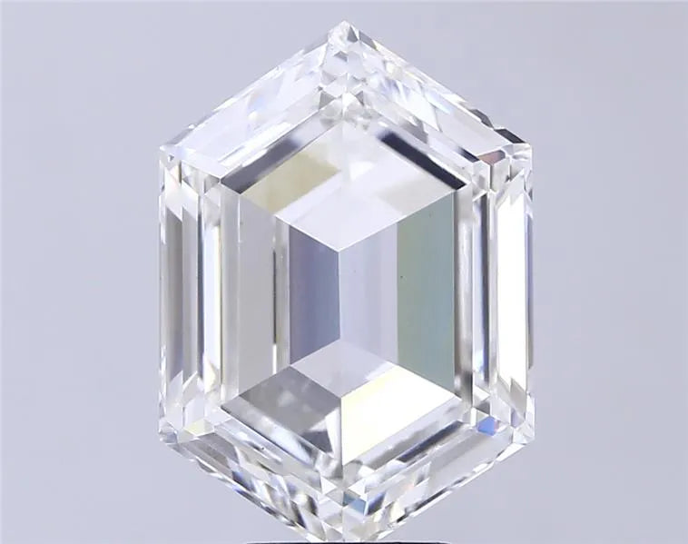 7.05ct Hexagonal Lab Grown Diamond (Colour F, Clarity VS1, IGI Certified)