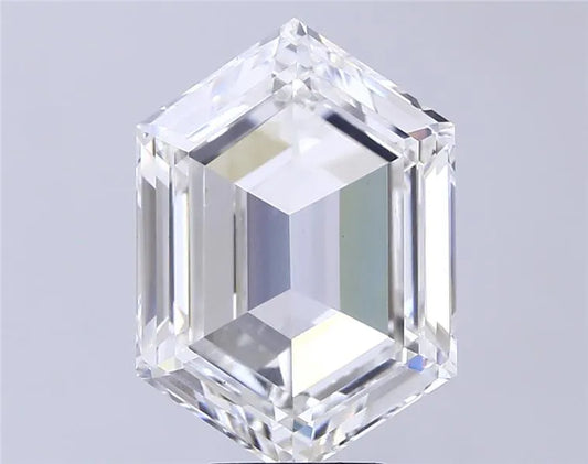7.05ct Hexagonal Lab Grown Diamond (Colour F, Clarity VS1, IGI Certified)