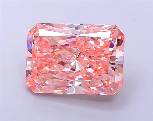 9.04ct Radiant Lab Grown Diamond (Colour Fancy Vivid Pink, Clarity VS1, IGI Certified)