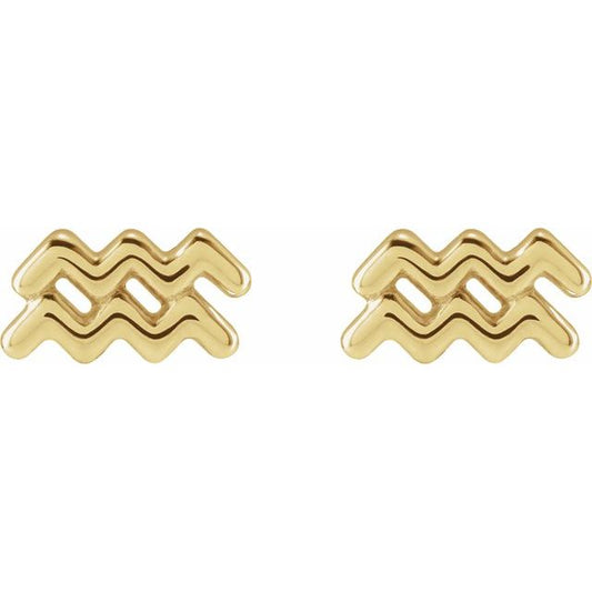 Zodiac Stud Earrings