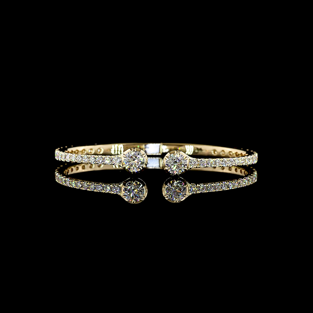 5.91ctw Lab Grown Diamond Hinged Cuff