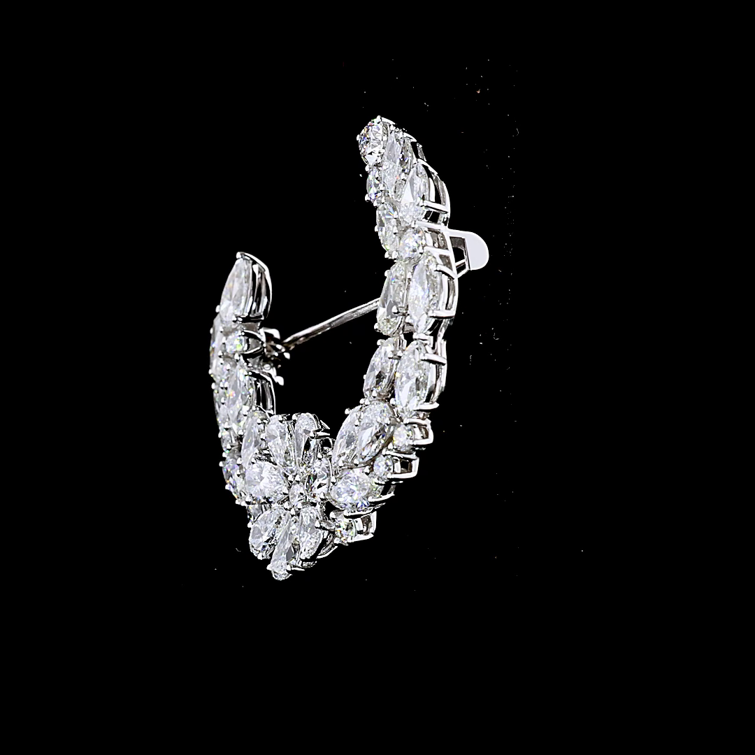 3.73ctw Lab Grown Diamond Brooch
